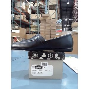 Climate Mens Shoes Round Close Toe Slippers House X Black Leather 8